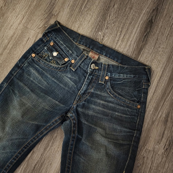 Vintage x True Religion BILLY Dark Wash Blue Jean - Picture 6 of 10